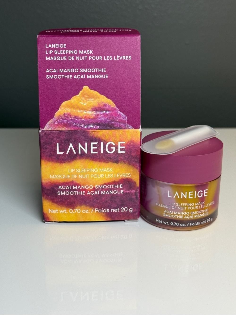 LANEIGE Lip Sleeping Mask - Acai Mango Smoothie new/unused